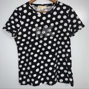 Michael Kors Polka Dot Tee Sz Large